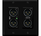 Attero Tech unDX4I настенная панель 4x2 интерфейс ввода/вывода, Dante/AES67