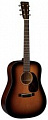 Martin D18 Sunburst  акустическая гитара Dreadnought с кейсом, цвет санбёрст