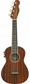 Fender G VanderWaal Sig Uke WN w/bag укулеле электроакустическое, модель Grace Vanderwaal, с чехлом