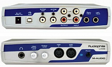 M-Audio AUDIOPHILE USB внешний USB-box для записи - воспроизведения звука, 24 бита / 96 кГц, 2 аналоговых входа - выхода, цифровой