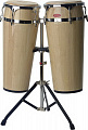 Stagg LTD-N латинские барабаны 10''+11'' на стойке, цвет - natural