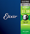 Elixir 19106 OptiWeb  струны для 7-ми струнной электрогитары 11-59