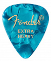 Fender 351 Shape Premium Picks Extra Heavy Ocean Turquoise 12 Count набор медиаторов, 12 шт, цвет - бирюзовый