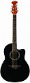Applause AB24-5 Balladeer Mid Cutaway Black электроакустическая гитара, цвет черный