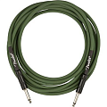 Fender Strummer Pro 13' Instrument Cable Drab Green гитарный кабель, зеленый