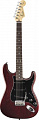 Fender AMERICAN STANDARD HAND STAINED ASH STRATOCASTER RW WINE RED  электрогитара с кейсом, цвет красный матовый