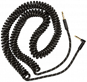 Fender Deluxe Coil Cable 30' Black Tweed инструментальный кабель, витой, 9 метров, черный твид