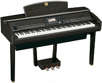 Yamaha CVP-405 клавинова, 88 клавиш GH3, полифония 128 нот, USB/MIDI/Video Out, вокальный гармонайзер, палисандр