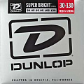 Dunlop Super Bright Steel DBSBS30130  струны для 6 струнной бас-гитары, Light, 30-130