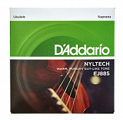 D'Addario EJ88S  струны для укулеле сопрано, серия Nyltech