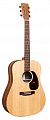 Martin D-X2E  электроакустическая гитара с чехлом, цвет натуральный