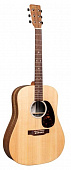 Martin D-X2E  электроакустическая гитара с чехлом, цвет натуральный