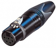 Neutrik NC6FXX-B кабельный разъём XLR "мама", 6 контактов