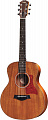 Taylor GS Mini Mahogany  гитара акустическая, форма корпуса парлор, жесткий чехол