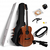 Enya EA-X1EQ+  электроакустическая гитара с чехлом и аксессуарами, полноразмерная