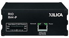 Xilica Rio R44-P транскодер аналоговых аудиосигналов и интерфейса Dante, 4-х канальный
