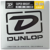 Dunlop DBSBS40100  струны для бас гитары Super Bright, 40-100