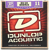 Dunlop DAB1152 струны для акустической гитары Bronze 80/20 Medium Light 11-52