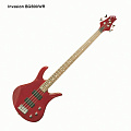 Invasion BG500/WR бас-гитара, 24 лада, цвет красный