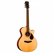 Kepma F0-GA Top Gloss Natural  электроакустическая гитара, цвет натуральный, в комплекте чехол