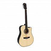 Klever KD-742 гитара акустическая, корпус дредноут, цвет натуральный