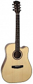 Dowina Chardonnay DC-S акустическая гитара дредноут с вырезом, цвет натуральный