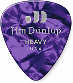 Dunlop Celluloid Purple Pearloid Heavy 483P13HV 12Pack  медиаторы, жесткие, 12 шт.