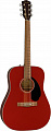 Fender CD-60 Dreadnought Cherry акустическая гитара, цвет вишневый