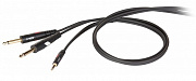 Die Hard DHG545LU18 аудио кабель, мини TRS 3.5 мм <-> 2 х TS 6.3 мм, длина 1.8 метров