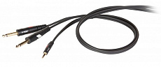 Die Hard DHG545LU18 аудио кабель, мини TRS 3.5 мм <-> 2 х TS 6.3 мм, длина 1.8 метров
