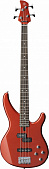 Yamaha TRBX204 Bright Red Metallic бас-гитара с 4 струнами, цвет ярко-красный металлик
