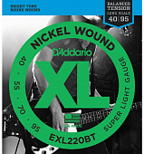 D'Addario EXL220BT комплект струн для бас-гитары, 40-95