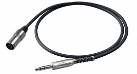 Proel BULK230LU05 микрофонный кабель, XLR папа <-> 6.3 Jack стерео, 0.5 метров