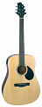 Greg Bennett GD50T/OPN акустическая гитара, дредноут, цвет натуральный
