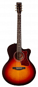 Norman B18 CW MJ CB A/ E  электроакустическая гитара, mini-Jumbo, Fishman, цвет вишневый санберст