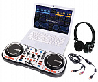 DJ-Tech DJ For All комплект DJ-контроллер myScratch + кабель-интерфейс + наушники.