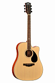 Kepma D1CE Natural  электроакустическая гитара, цвет натуральный, в комплекте 3 метровый кабель
