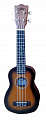 Kaimana UK-21 BKS укулеле сопрано, цвет коричевый санбёрст