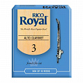 Rico RDB1030 трости для альт-кларнета, Royal (3), 10 шт. В пачке