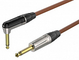 Roxtone TGJJ110-TBN/1 кабель инструментальный, коричневый, 1 метр