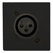 Audac CP45XLFS/B панель подключения без пайки XLR-F размера D стандарта 45 х 45 мм, цвет чёрный
