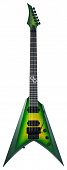 Solar Guitars V1.6FRLB  электрогитара, HH, Floyd Rose, цвет зеленый берст, чехол в комплекте