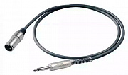 Proel BULK220LU5 кабель инструментальный, 6.3 мм Jack <-> XLR папа, 5 метров