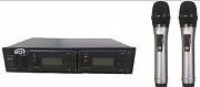 MCF 2-GF Next двухканальная вокальная радиосистема UHF с двумя передатчиками, два сменных капсюля в комплекте