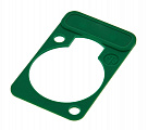 Neutrik DSS-Green зеленая подложка под панельные разъемы XLR D-типа, для нанесения маркировки