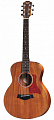 Taylor GS Mini MAH GS Mini гитара акустическая, форма корпуса парлор, жесткий чехол