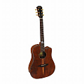 Klever KD-714 гитара цельнодечная акустическая, корпус дредноут, цвет натуральный