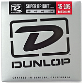 Dunlop DBSBS45105  струны для бас гитары Super Bright, 45-105