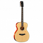 Kepma F1-OM Natural акустическая гитара, цвет натуральный, в комплекте чехол