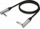 Behringer GIC-90 4SR патч-кабель угловой джек стерео 6,3 мм. - угловой джек стерео 6,3 мм., 0.9 м., 2 x 0.23 mm², чёрный